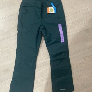 Columbia Forest Green Omni-Shield Snow Pants XS